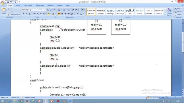 Complex class example JAVA смотреть онлайн