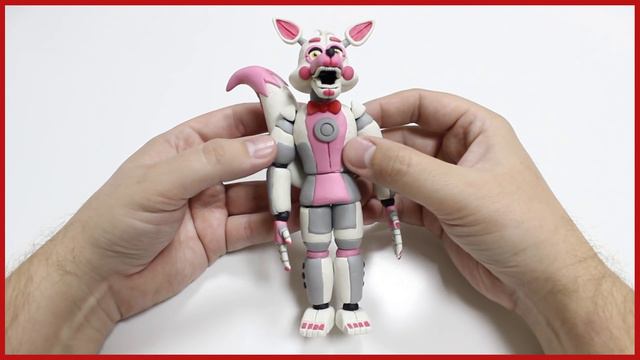 Фантайм Фокси из пластилина. Funtime Foxy Tutorial Plasticine. смотреть онлайн