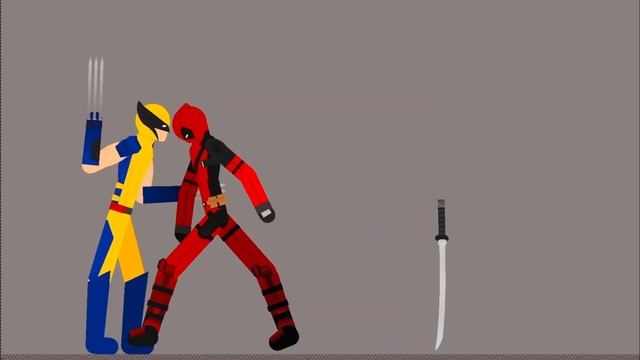 Deadpool vs Wolverine animation in stick nodes | Royal Jaguar action. смотреть онлайн