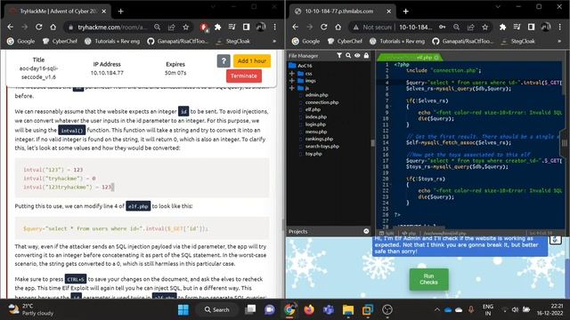 Day 16 | Advent of cyber 4 2022 | Secure Coding | TryHackMe смотреть онлайн