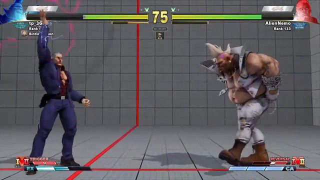 SFVCE: tp_360 (Birdie) vs Nemo (Urien) Street Fighter V Ranked Match Set смотреть онлайн