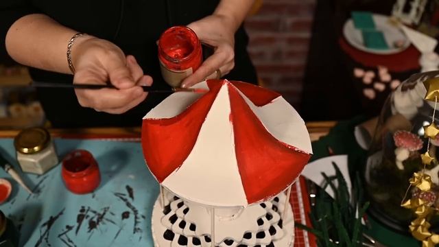 Крутящаяся новогодняя карусель своими руками! смотреть онлайн