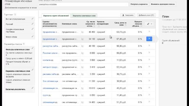Ключевые слова для продвижения на youtube Подбор ключевых слов для раскрутки на YouTube смотреть онлайн