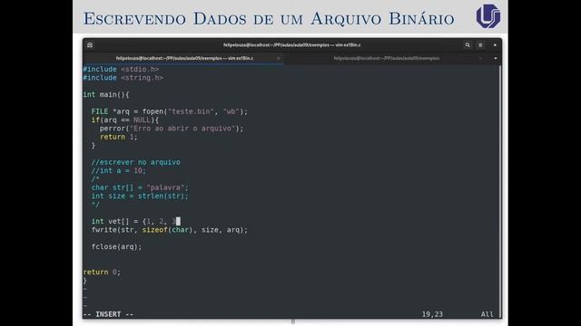 [C] 118. Arquivos binários: leitura e escrita com fread() e fwrite() смотреть онлайн