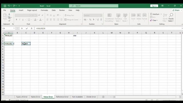 Excel Formula Errors смотреть онлайн