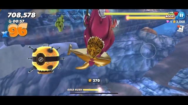 Buzz ate Yeti Boss !! - Hungry Shark World смотреть онлайн