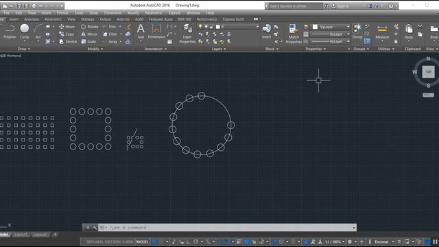 Autocad 2020 Array Command |Poler Array |Rectangular Array |Path Array смотреть онлайн