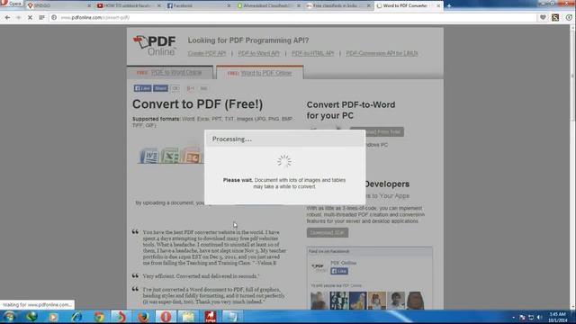 How to convert doc, excel, power point to PDF free Online смотреть онлайн