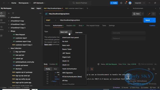 How to resolve 400 bad request Error in Postman 2024 ? | 400 Bad request #infysky #reactjs #postma смотреть онлайн