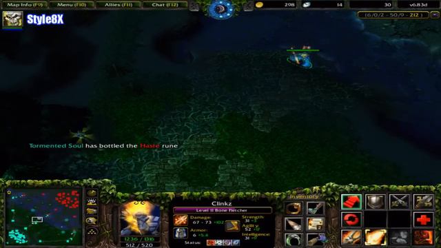 DotA 1 Clinkz Beyond Godlike Super Carry-DotA 6.83d Style8x смотреть онлайн