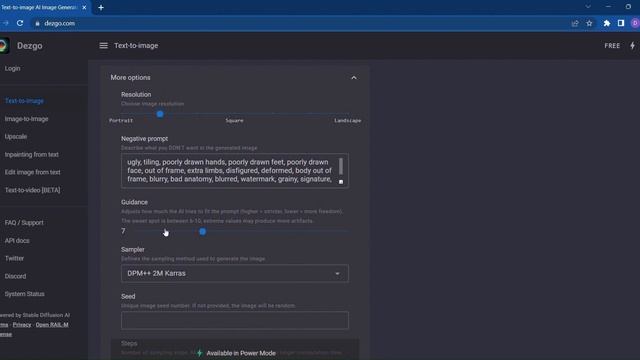 Text-to-Image AI Image Generator with Dezgo | Dezgo Demo смотреть онлайн