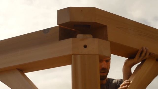 Handcrafted Timber Frame Hexagon Gazebo (with PLANS!)