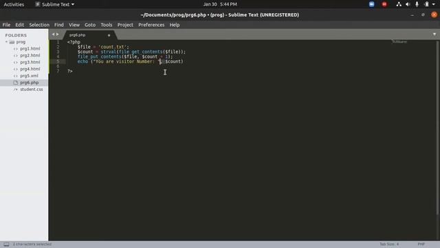 Keep Track of Visitors Count of Web Page using PHP | Program 6 | VTU WEB LAB | GenXclub | смотреть онлайн