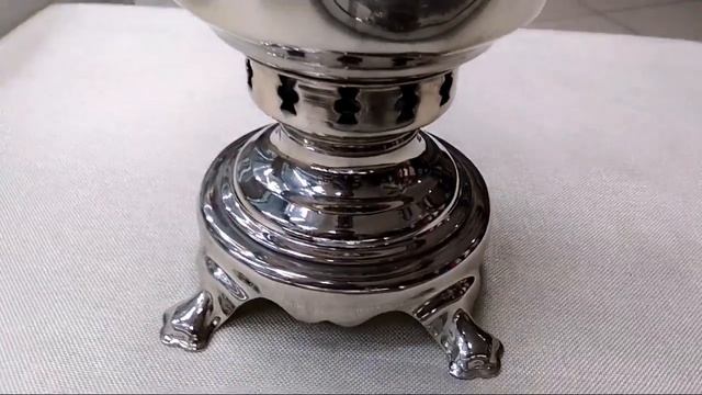 Угольный самовар 7 литров конус никелированный Самовары.ком(samovary.com)