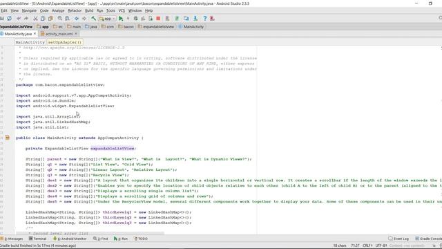 Android Multiple Tree Level Expandable List View смотреть онлайн