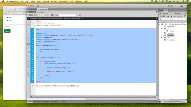 Insert data into a database with jQuery + AJAX + PDO смотреть онлайн