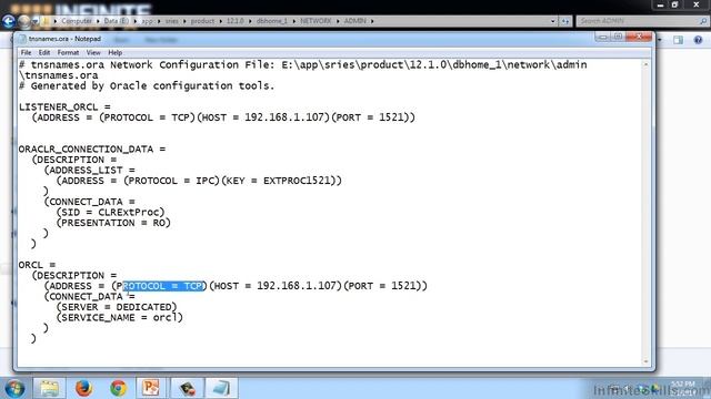 Oracle networking - network configuration files смотреть онлайн