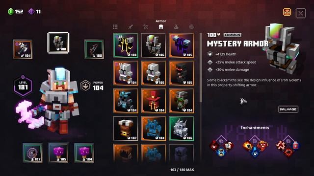 Mystery Armor Can Have Amazing Perks - ALWAYS Check Them! | Minecraft Dungeons