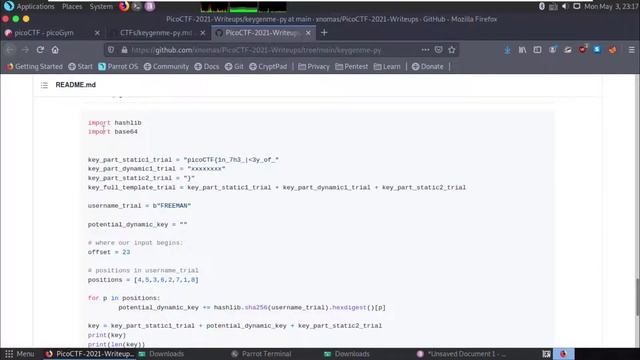 picoCTF 2021 | Reverse Engineering | keygenme-py смотреть онлайн