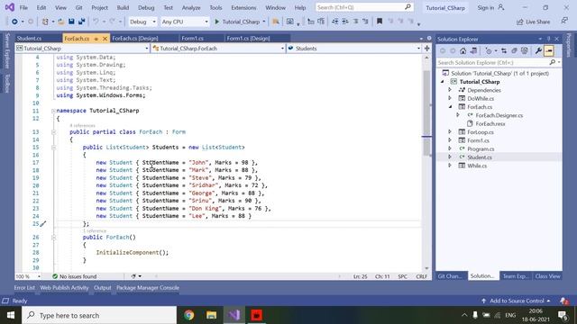.Net Tutorial - Loops in .Net - For, ForEach, While, Do While Loops смотреть онлайн