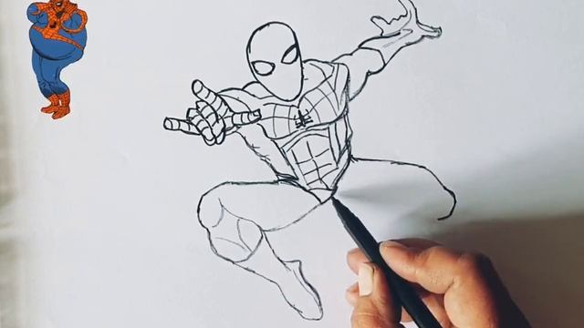 How To Draw Spider-Man | Step By Step Tutorial // Как рисовать Человека паука? смотреть онлайн