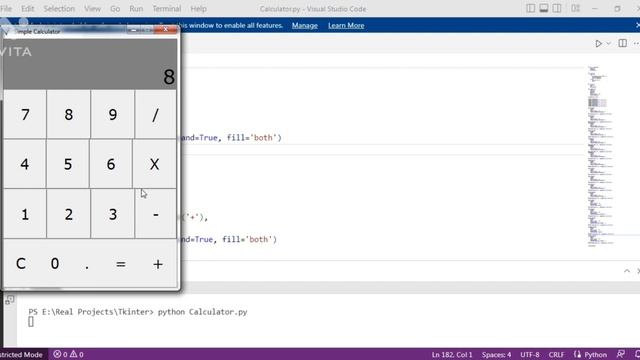CALCULATOR Using Tkinter in Python | Python Project смотреть онлайн