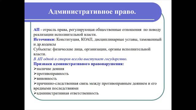 Административное право. Начало.