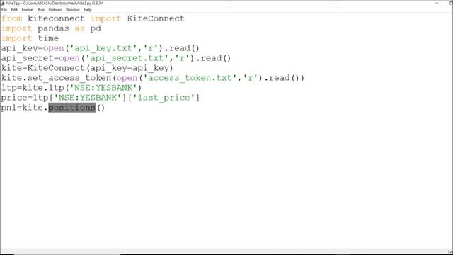 Positions and Holdings - Python KiteConnect 3.0 Modules & Functions смотреть онлайн