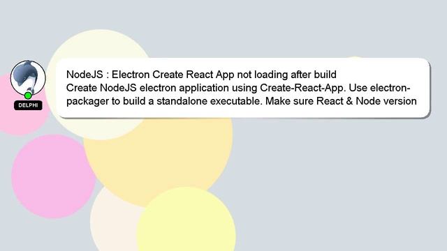 NodeJS : Electron Create React App not loading after build смотреть онлайн