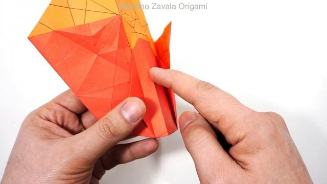 Origami Fiddler Crab tutorial (Satoshi Kamiya) part 1 折り紙 シオマネキ cangrejo смотреть онлайн
