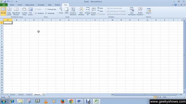 Microsoft Office Excel 2010 Show or Hide Formula bar, Gridlines, Heading смотреть онлайн