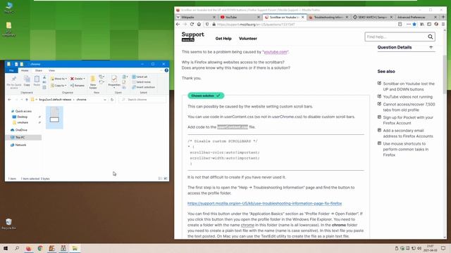 Mozilla Firefox - prevent sites (like Youtube) from changing your scrollbar смотреть онлайн