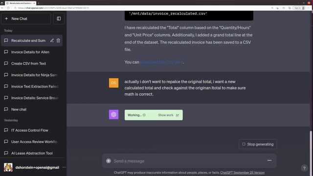 [64] Using ChatGPT 4 to extract and recalculate invoice accounting data to csv / excel смотреть онлайн