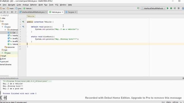 TAMIL JAVA 8 DEFAULT METHODS IN INTERFACE смотреть онлайн