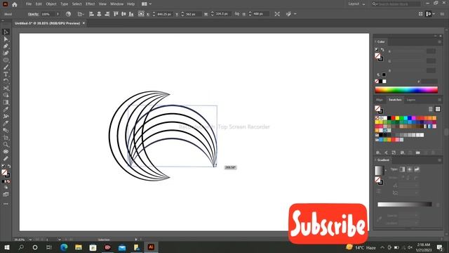 Logo Design in Adobe Illustrator | logo design Tutorial смотреть онлайн