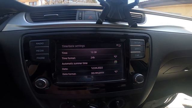 How to Manually Change Date and Time in Skoda Rapid II ( 2012 – 2019 ) - Manage Time Settings смотреть онлайн