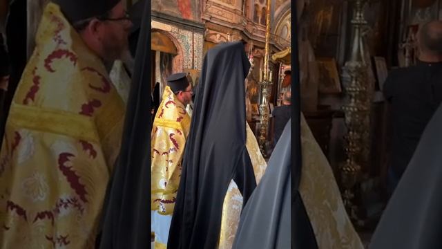 Божественная Литургия на панигири Преподобного Аθанасия в Великой Лавре смотреть онлайн