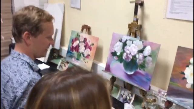 Корпоратив "Рисуем пионы" смотреть онлайн