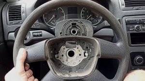 Снятие руля Skoda Octavia A5