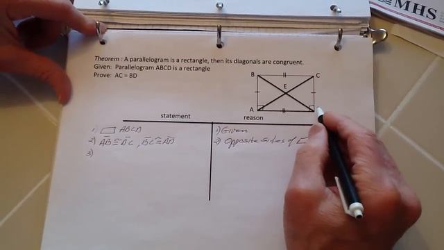 Proof: a rectangle's diagonals are congruent. смотреть онлайн