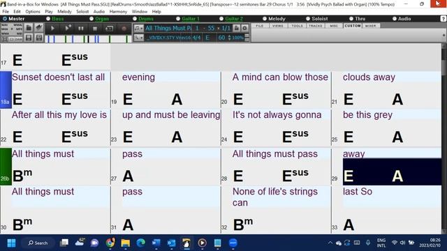 All Things Must Pass (in the style of George Harrison) a fun and easy Band-in-a-Box backing track смотреть онлайн
