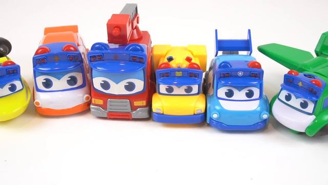 GoGoBus! 6x Combination Giant Robot Mini Car Transformer 고고버스 자이언트 고든 6단 합체