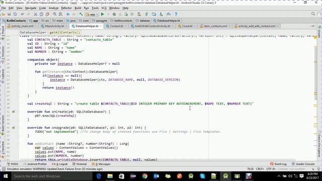 Kotlin Android Development -Create Android SQlite application in Kotlin смотреть онлайн