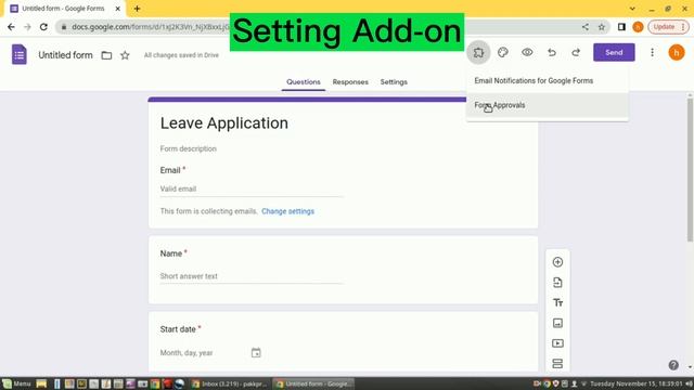 How to Create a Leave Application Form in the Google Form смотреть онлайн