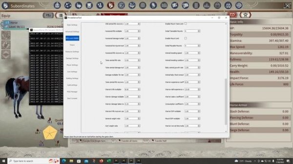 Myth of Empires  Increase Horse Life Force Custom Server
