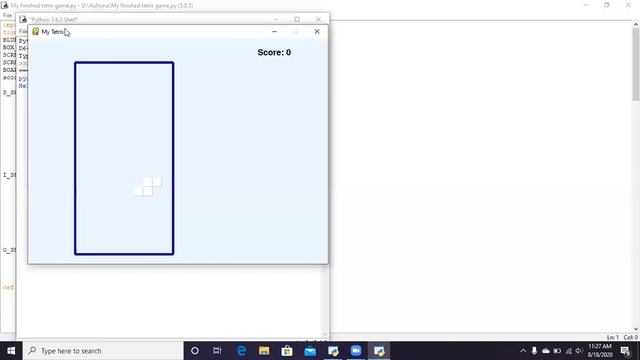 Tetris game using Python смотреть онлайн