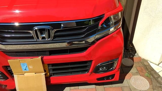 Honda N-WGN Custom Turbo 2018 H30 ミラノレッド用のアイライン③ смотреть онлайн