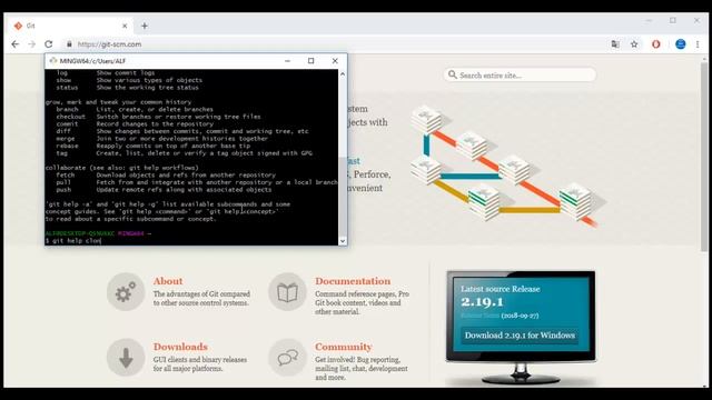 GIT tutorial 3 - Git comando help смотреть онлайн