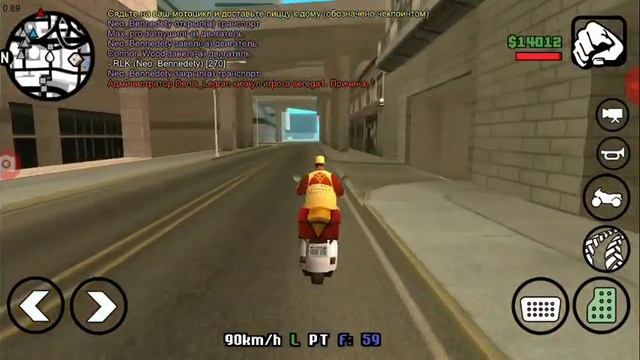 GTA San Andreas Multiplayer on Android ( Развозчик ПИЦЦЫ ) SanTrope-RP смотреть онлайн