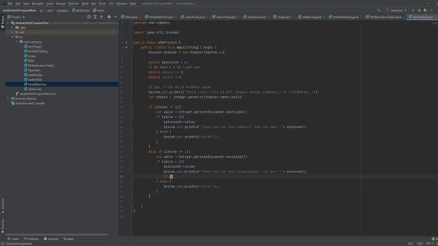 Java Foundamentals - 02 - It's time to code ATM (Let's try) смотреть онлайн